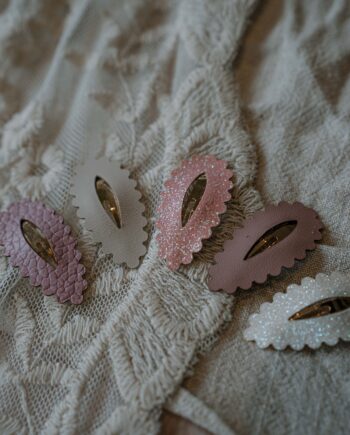 klik klak speldjes - Dusty Rose Sparkle